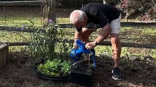 Another fountain idea with the Poposoap 12watt solar pump