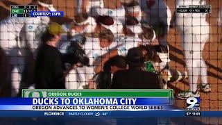 Oregon softball advances to Women's College World Series