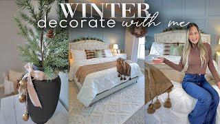 COZY WINTER DECORATE WITH ME || WINTER  DECORATING IDEAS 2023
