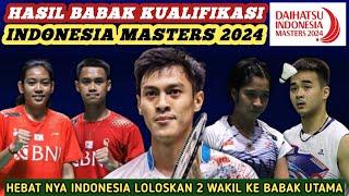 Hasil Semua Sektor Babak Kualifikasi Badminton Indonesia Masters 2024 Hari Ini