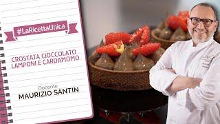  #LaRicettaUnica - Crostata cioccolato, lamponi e cardamomo, di Maurizio Santin 