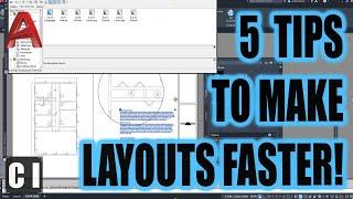 5 Must-Know AutoCAD Tricks to Create Layouts Faster! - New Layouts, Copy Layouts & Automation