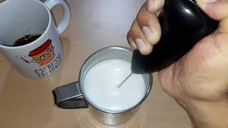 Mini Milk Frother | Small Hand Blender Battery Operated | Handy Coffee Beater for Travel