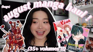 huge august manga haul !! (35+ volumes)