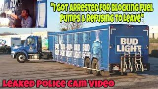 Truck Driver Blocks All Fuel Pumps & Refused To Leave  Gets Arrested & Fired