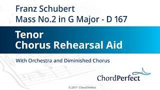 Franz Schubert's Mass No.2 in G Major - Tenor Chorus Rehearsal Aid