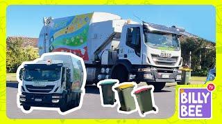 Garbage Trucks for Kids - Lots of Side Loader Snippets