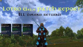 LOTRO: U42.4 Patch Report | Ill Omens Returns with Portents