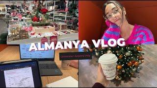 ALMANYA VLOG  | sınava hazırlık haftası & alışveriş | rossman turu | kütüphane günlerim  #vlog