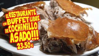 BUFFET LIBRE de COCHINILLO al HORNO de LEÑA en este RESTAURANTE!!!