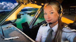 BOEING 737 Stunning LANDING AZORES PORTUGAL Airport RWY 30 | Cockpit View | Life Of An Airline Pilot