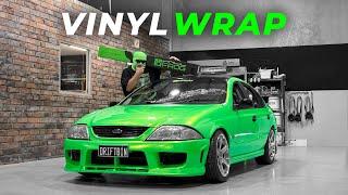 I made my car the BRIGHTEST green (yes, it's an AU Falcon...)