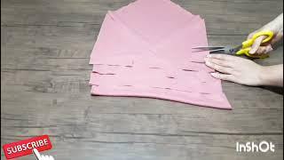 DIY,I sewed women's clothes with old shawls/شال کهنه را تبدیل و بازیافت به لباس زنانه کردم