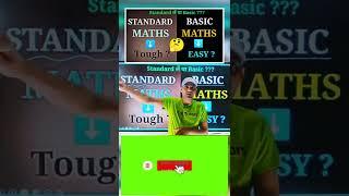 Basic Maths Vs Standard Maths #class10 #cbse