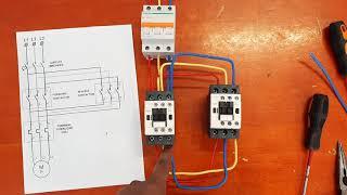 Reverse Forward Starter Power Wiring || Reverse Forward Wiring Connection || Evergreen Electrical