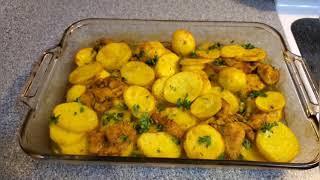 Algerian Baked Potatoes With Chiken ( Batata Koucha)