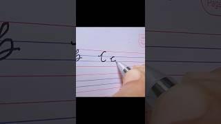 Letter C in capital and small cursive writing #handwriting #cursivewriting