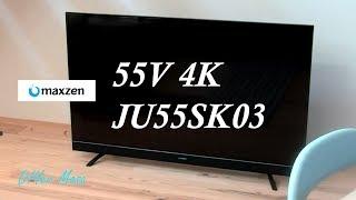 [Review] マクスゼン 4K対応液晶テレビ 55V型 maxzen JU55SK03