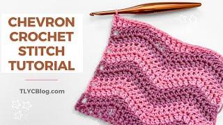 SUPER EASY! Crochet Chevron Stitch Tutorial for Beginners | How to make perfect WAVES AND RIPPLES!