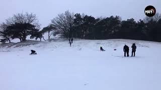 Sneeuwpret Elburg. Bron nwvfoto.nl