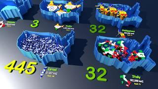 Countries size comparison VS USA