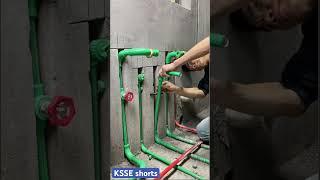Learn plumbing and how to install and control the pipes pressure meter #feed#building