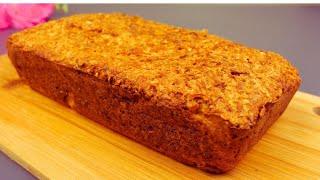 My quickest oat bread for a healthy breakfast. No flour! No oil!