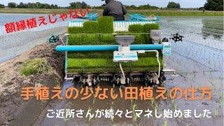 手植えの少ない田植えの仕方