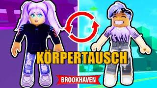 Wir TAUSCHEN unsere Körper in BROOKHAVEN! Baby Dania wird zu Baby Kaan 