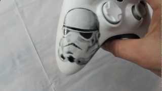 Custom Hand Painted/Airbrushed Star Wars Stormtrooper Xbox 360 Controller : AIR EFFEX :