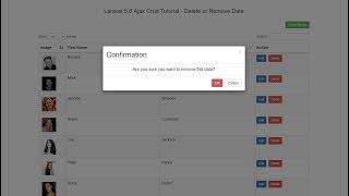 Laravel 5.8 Ajax Crud Tutorial - Delete or Remove Data