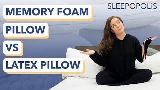 Memory Foam vs Latex Foam Pillow Review - Which is Best for You?