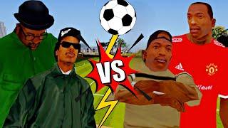 CJ y sus amigos juegan futbol - GTA: San Andreas Loquendo.