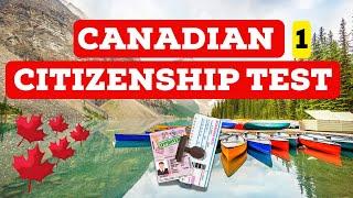 Canadian Citizenship Test 2025 | Exam Practice Questions  test 1