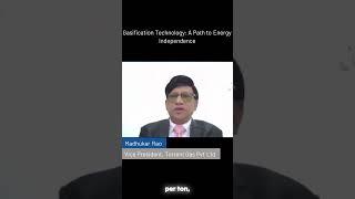 Madhukar Rao - Gasification Technology: A Path to Energy Independence