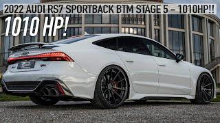 INSANE! 2022 AUDI RS7 BTM 1010HP/1250NM STAGE 5 - WHEN CRAZY GETS CRAZIER - In Detail 4K