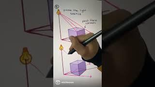 How to draw shadow in perspective