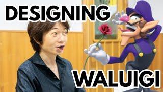 Sakurai when designing Waluigi in Smash Ultimate