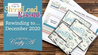 SheetLoad Rewind to December 2020 | 9 Winter Cards in a FLASH! #SheetLoadRewind #SUYSDec2020