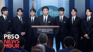 WATCH LIVE: K-pop superstars BTS join White House press briefing