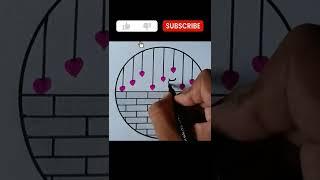 Circle Scenery  Drawing Easy For Beginners #drawing #shorts