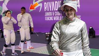 Her Teammates Couldn't Believe It!  | Junior Fencing World Championships Riyadh 2024