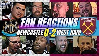 NEWCASTLE & WEST HAM FANS REACTION TO NEWCASTLE 0-2 WEST HAM | 24/25 PREMIER LEAGUE