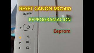 RESET CANON MG2410 ERROR 5B00- 7 LED Orange Solution!!!By Means Of Reset Eeprom