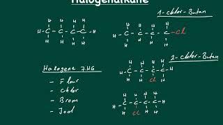 Halogenalkane - Was sind Halogenalkane? Nomenklatur der Halogenalkane