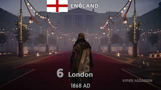 Top 12 cities in Assassin's creed games