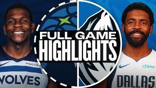 Game Recap: Timberwolves 105, Mavericks 99