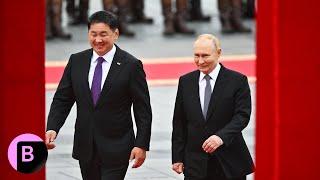 Russia's Putin Attends Welcome Ceremony in Mongolia