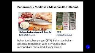 Sistem Pengolahan Makanan Khas Daerah yang Dimodifikasi
