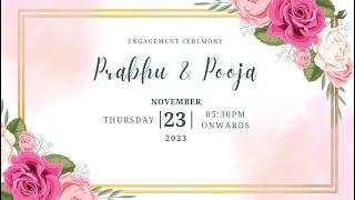 Engagement Ceremony Of Prabhu & Pooja